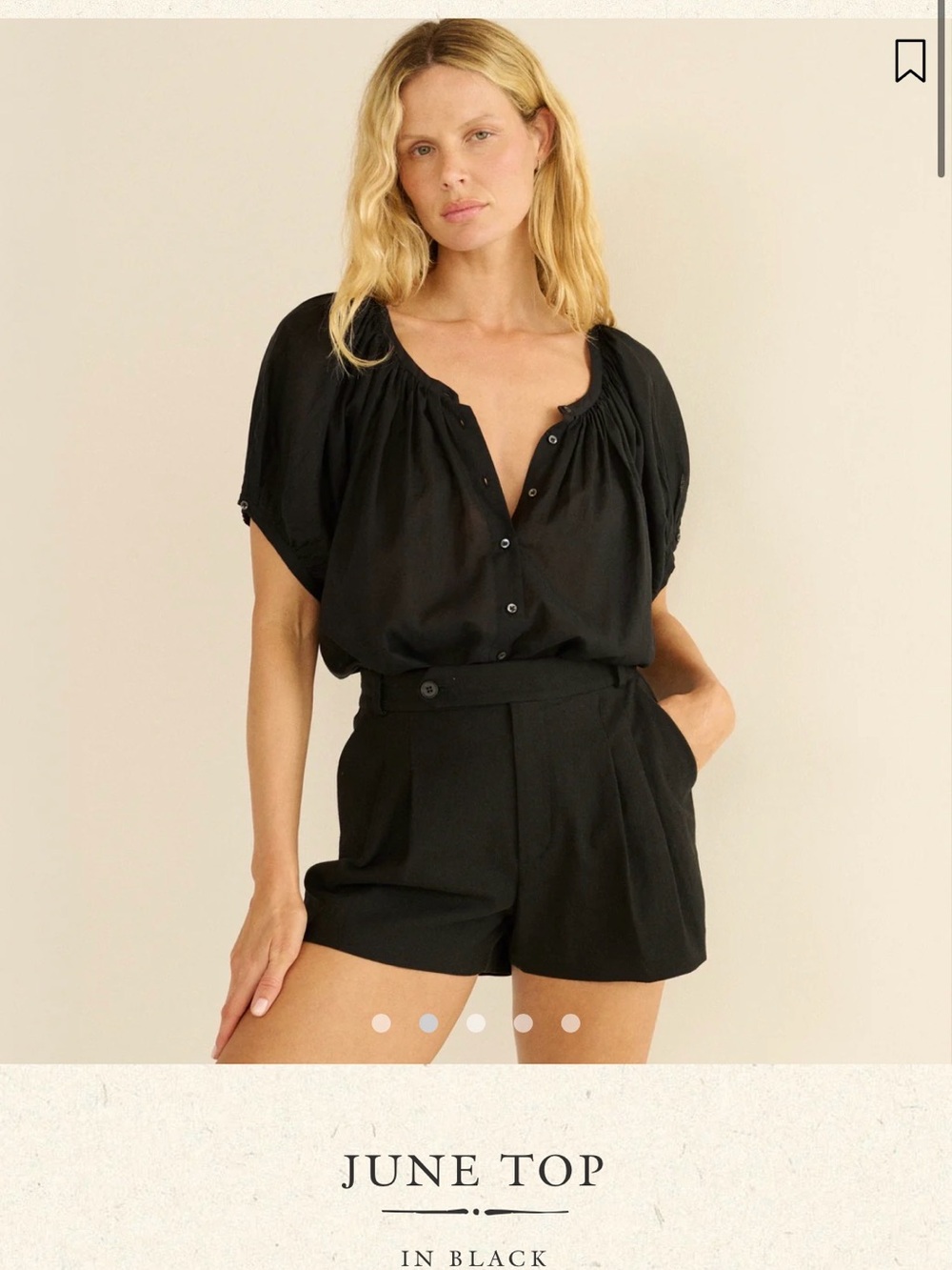 Doen June Top - Black